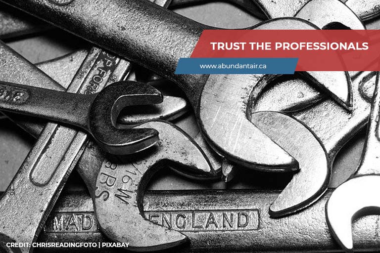 Trust the professionals